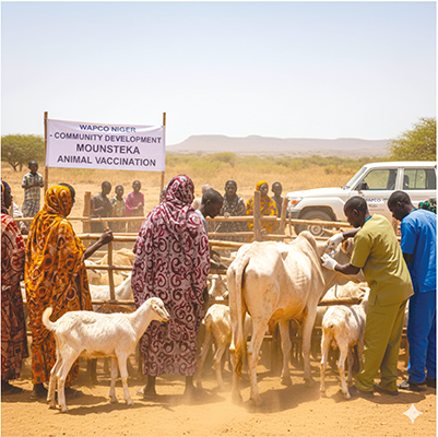 campagne de vaccination du bétail par wapco Niger