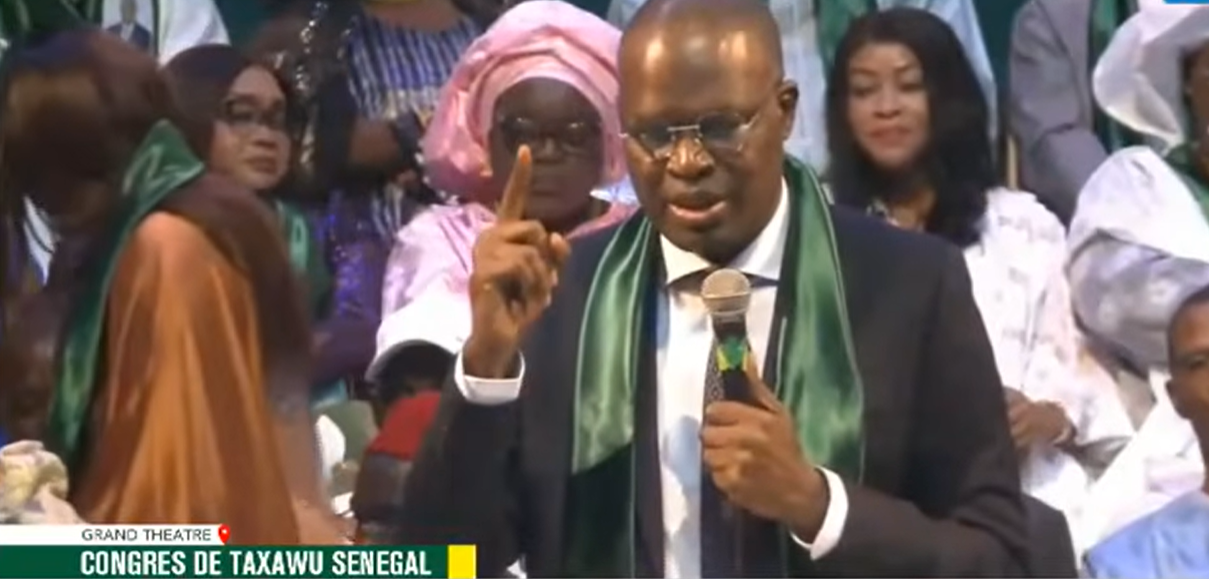 Khalifa Sall lors du congrès de Taxawu Sénégal