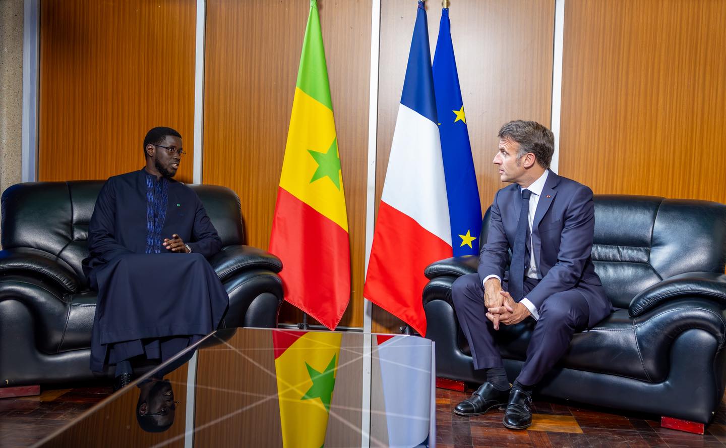 Coopération Sénégal–France : entretien entre Diomaye Faye et Macron à Nairobi