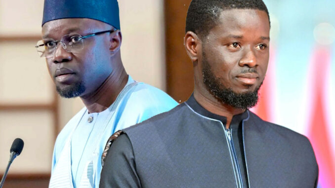 Diomaye Faye et Ousmane Sonko lors d'un événement
