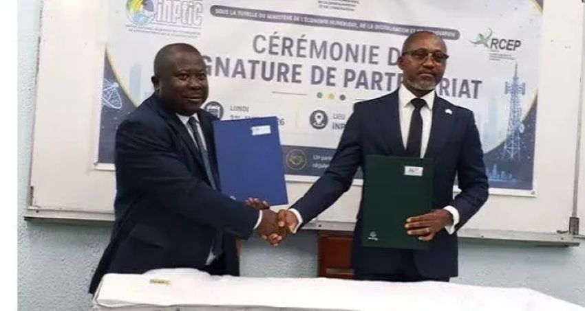 Signature d'une convention entre l'INPTIC et l'ARCEP au Gabon pour le développement des compétences numériques