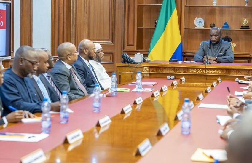 Rencontre entre le président gabonais et la délégation SONOCO