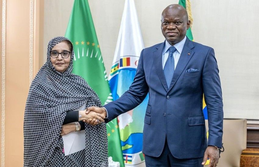 Réunion entre la délégation mauritanienne et le président gabonais à Libreville