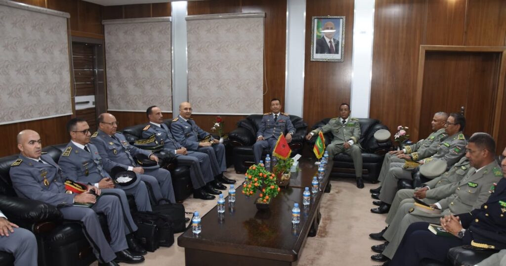 Visite officielle d&rsquo;une délégation militaire marocaine en Mauritanie