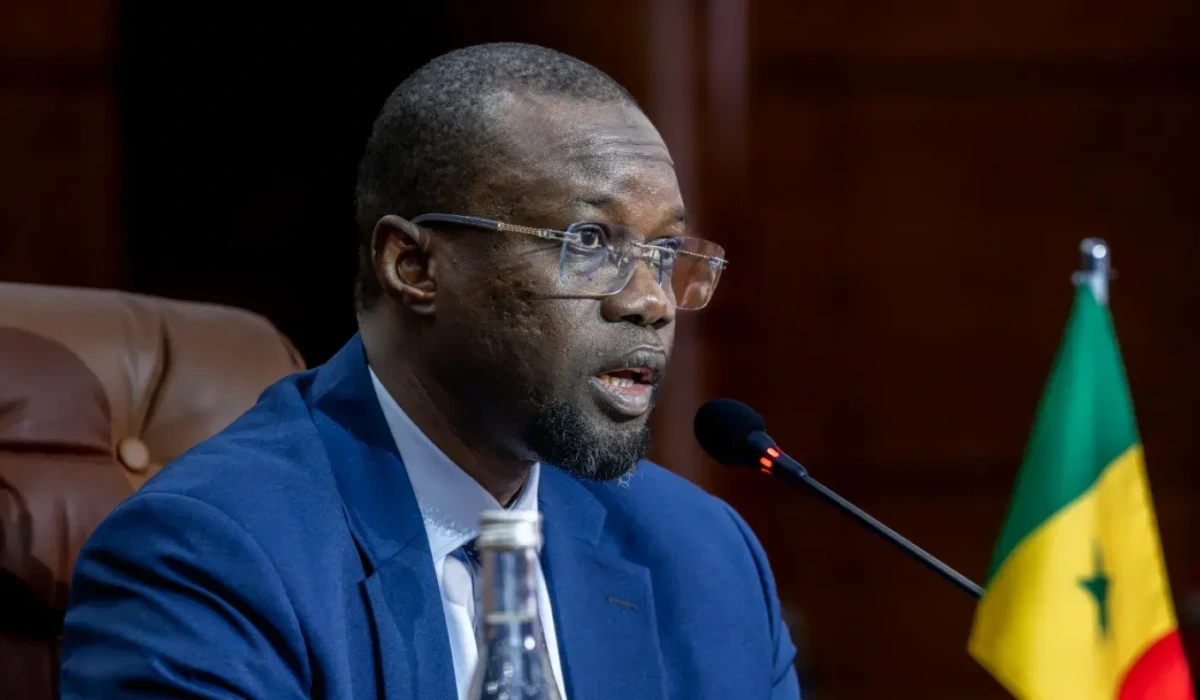 Ousmane Sonko lors d'une séance à l'Assemblée nationale Ousmane Sonko lors d'une séance à l'Assemblée nationale