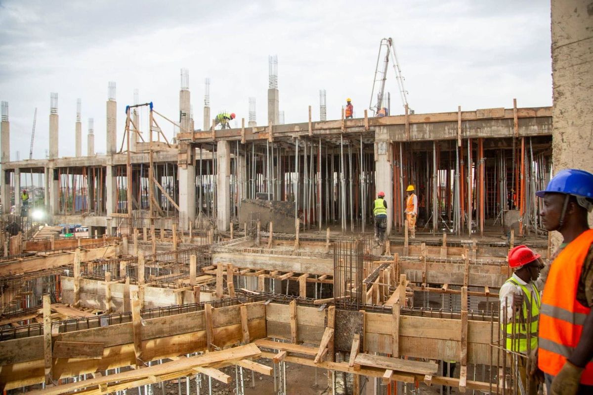 chantiers des hôpitaux à Bamako Mali