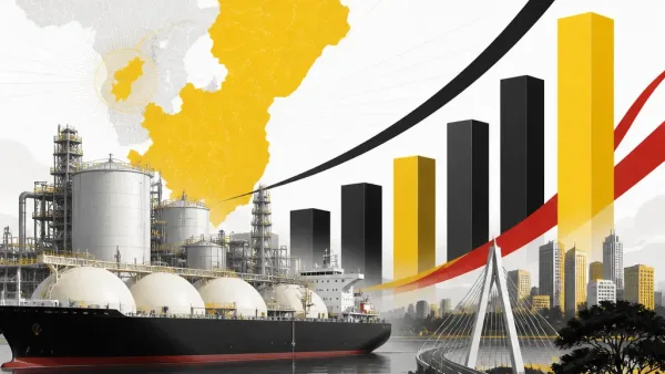 Illustration éditoriale sur la croissance économique du Bénin