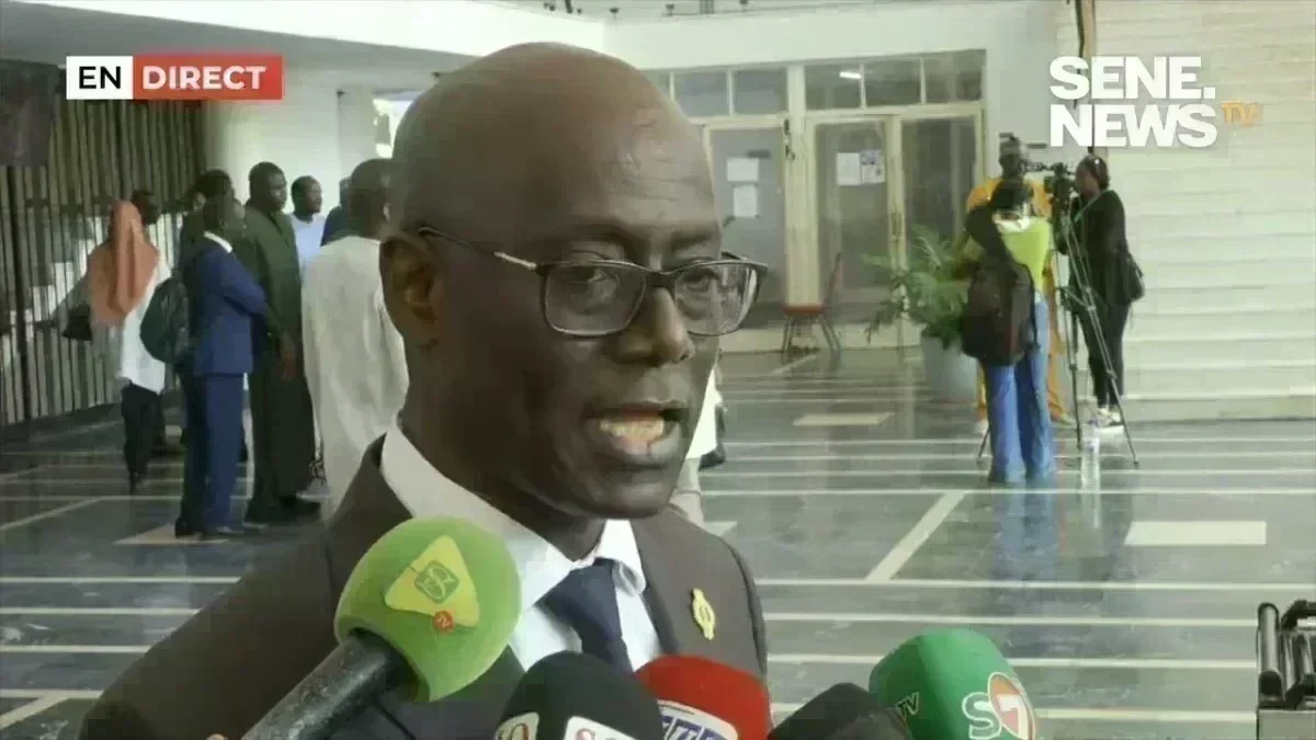 Thierno Alassane Sall lors d'un discours parlementaire