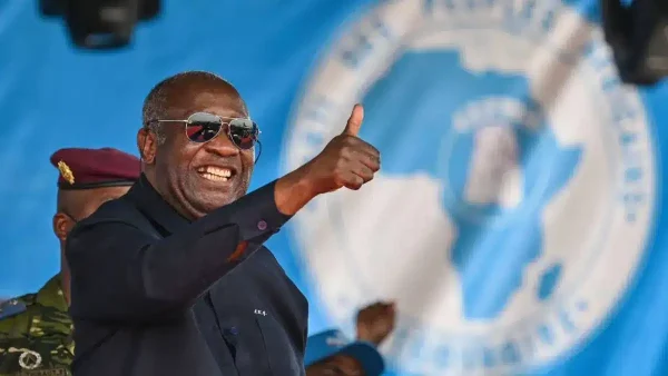 Laurent Gbagbo, président du PPA-CI, lors de la restructuration de son parti