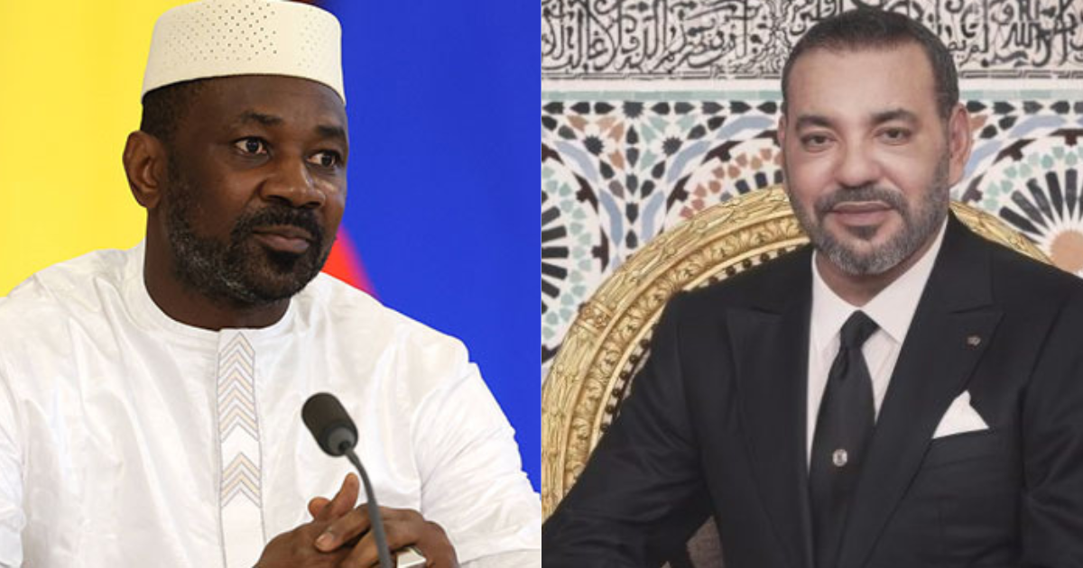 Mohammed VI et Assimi Goïta lors d'une rencontre au Maroc