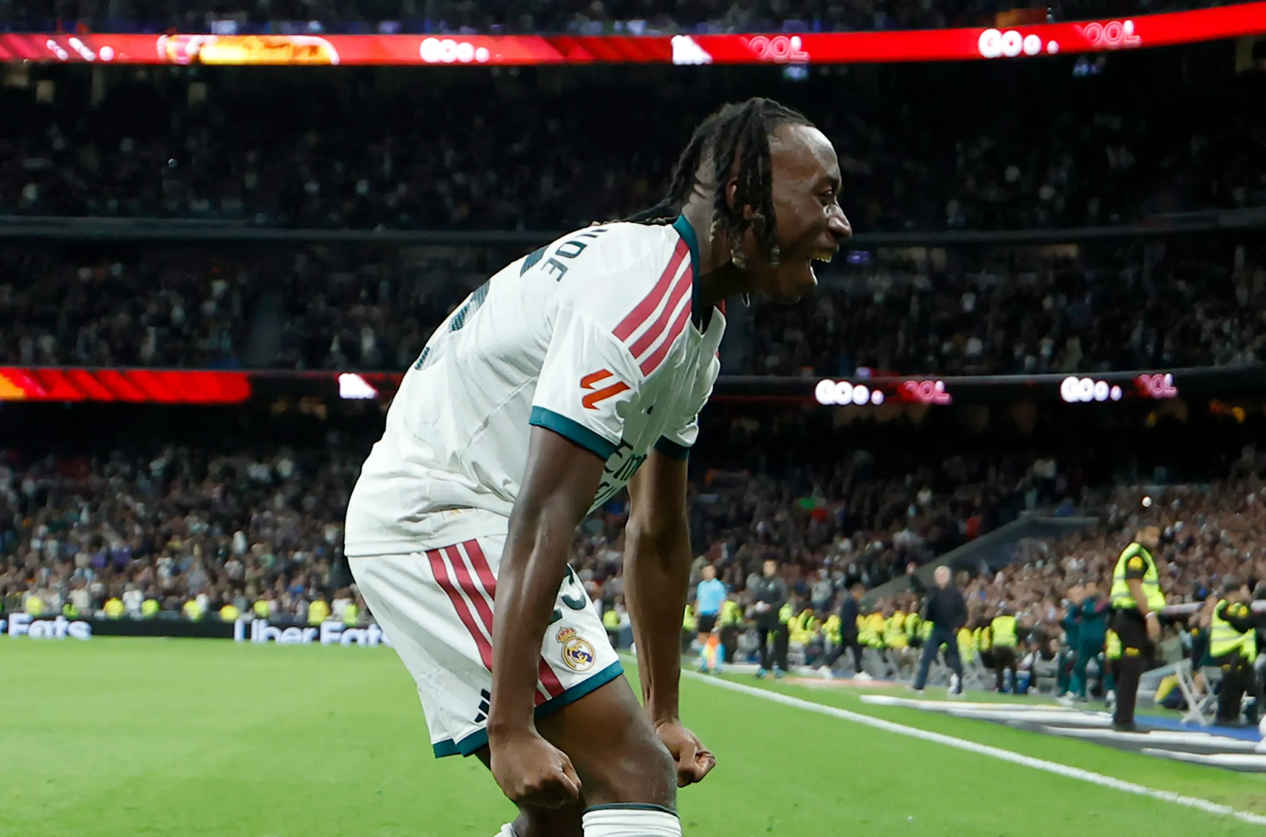 Joueurs du Real Madrid célébrant une victoire